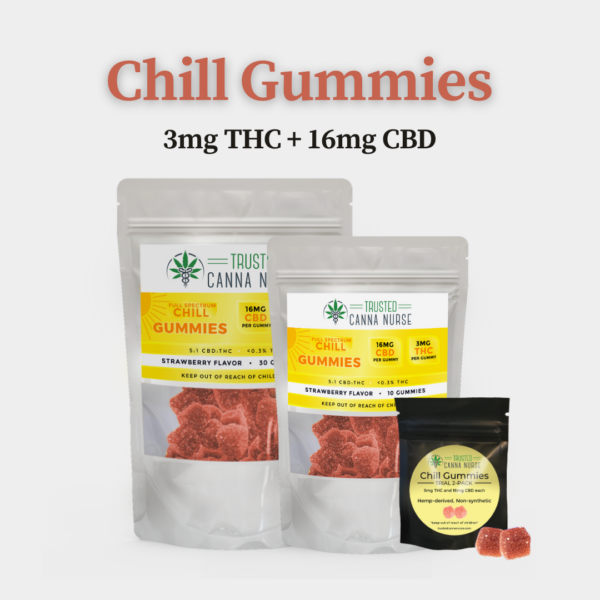 Delta 9 Gummies 3mg THC and 16mg CBD | Chill